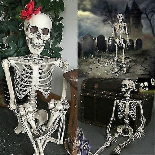 Halloween Squelette Humain Surdimensionné Poseable Full Life Size Décoration Party Prop