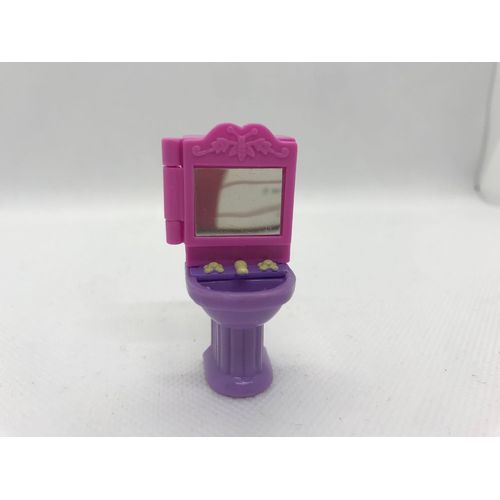 Lavabo Vintage Armoire Toilette Disney Winnie L’Ourson Miroir Violet Rose Miniature Mini