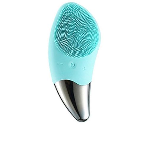 Appareil De Nettoyage Du Visage Par Vibration Ultrasonique Brosse Électrique Multifonctionnelle Pour Le Lavage Du Visage, Couleur : Vert (Avec Fonction De Chauffage) 