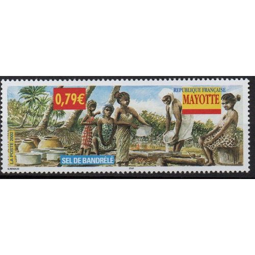 Mayotte Timbre L'industrie Du Se Et Du Sucre L 2002