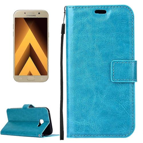 Pour Galaxy A3 / A320 Crazy Horse Texture Horizontal Flip Pu Étui En Cuir Avec Support Et Emplacements Pour Cartes, Portefeuille Et Cadre Photo, Lanière Et Boucle Magnétique