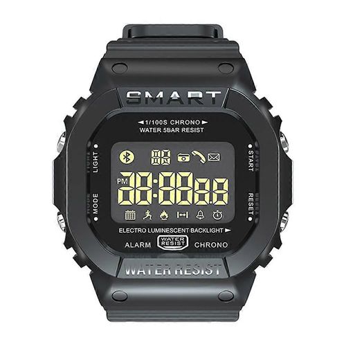 Ex16t 1.21 Pouces Écran Lcd Montre Intelligente 50m Étanche, Support Podomètre / Rappel D¿Appel / Surveillance De Mouvement / Caméra À Distance