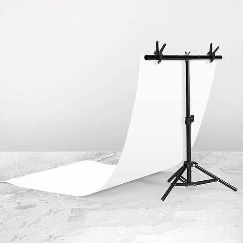 70x75cm T-Shape Photo Studio Fond Support Support Toile de fond Barre transversale Kit de support avec clips, pas de toile de fond