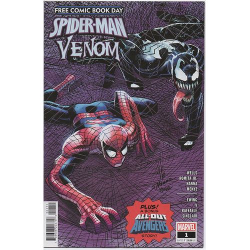 Spider-Man / Venom #1 (Marvel Comics) 1st Appearance Of Rascal (Symbiote), Free Comic Book Day 2022