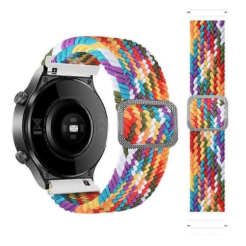 Pour Samsung Galaxy Watch4 40mm / 44mm Nylon Tressé Élastique Bande De Montre
