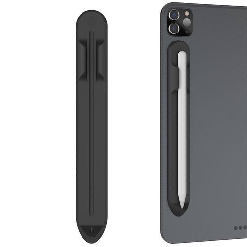 AhaStyle PT112 Pour Apple Pencil 1 / 2 Stylo écrit à la main Silicone Rainure de stockage Porte-stylo en silicone magnétique