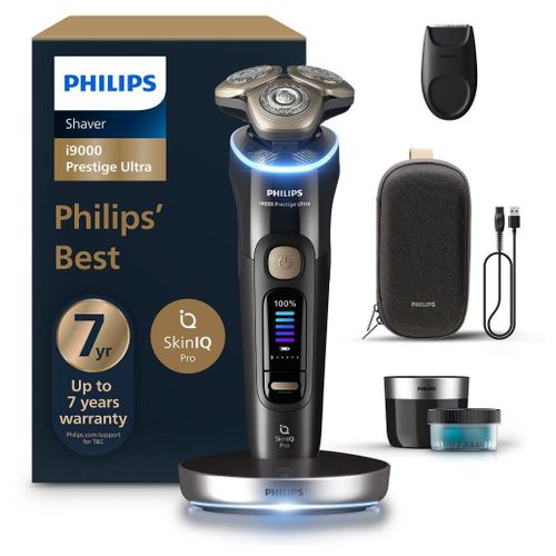 Rasoir Électrique 100 % Étanche Avec Skiniq Pro Philips I9000 Prestige Ultra Xp9400/31