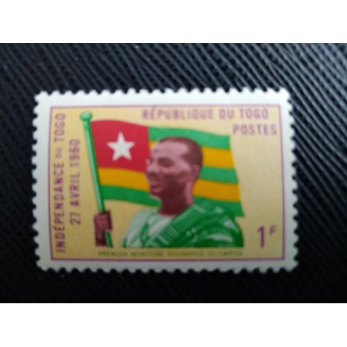 Timbre Togo Yt 311 Sylvanus Olympio (1902-1963), Président ; Drapeau National 1960 (060309 )