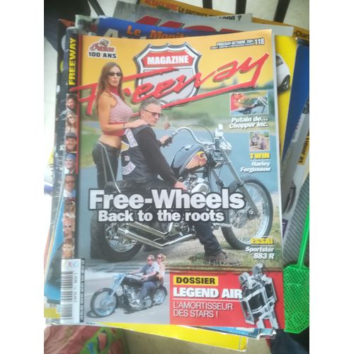 Freeway Magazine 118 De 2001 Chopper Flh,Harley Tracteur Massey,Indian 1200 Cav,Servicar Harley,Xlh 883,Sportster 883r