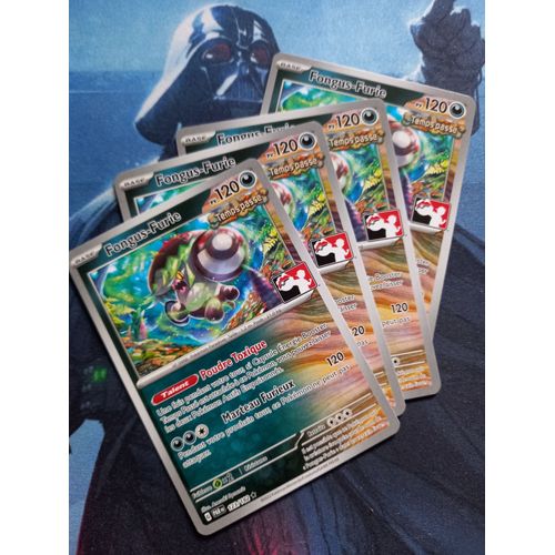 Lot X4 Fongus-Furie (Pps5 Par 123)Play! Pokémon Packs Récompense Cinquième Série