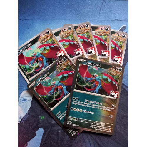 Lot X7 Dont 2 Foil Rugit-Lune (Pps6 Tef 109)Play! Pokémon Packs Récompense Sixième Série