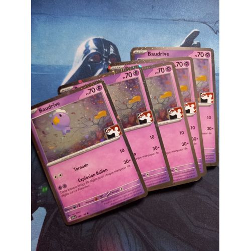 Lot X5 Foilbaudrive (Pps4 Svi 089)Play! Pokémon Packs Récompense Quatrième Série