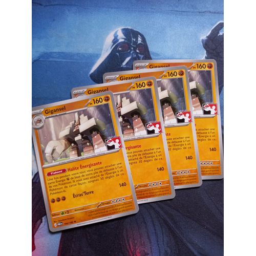 Lot X4 Gigansel (Pps5 Par 104)Play! Pokémon Packs Récompense Cinquième Série