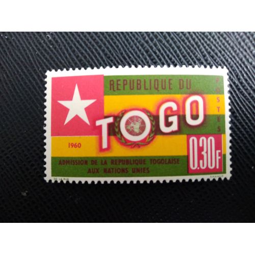 Timbre Togo Yt 319 Admission Aux Nations Unies 1961 ( 3912 )