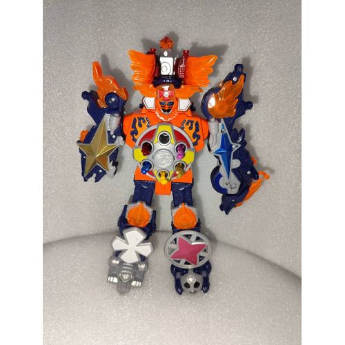 Power Rangers Ninja Steel Ninninger Dx Gekiatsu Daioh Megazord Shuriken Bandai