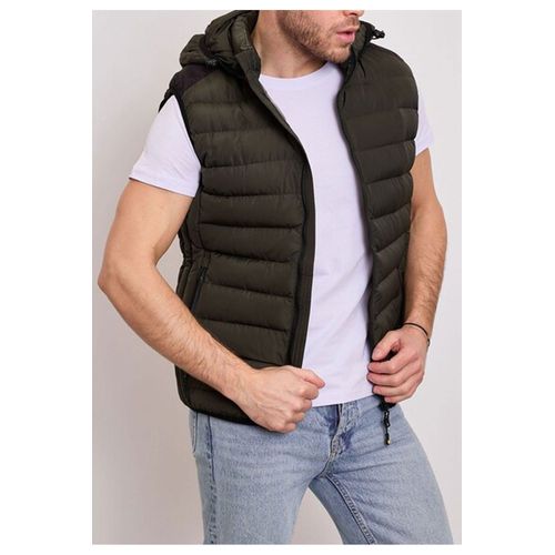 Doudoune Sans Manches Vert Homme