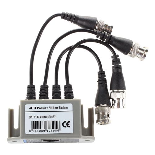 Transmetteur Emetteur Recepteur CCTV Camera UTP BNC Video Balun 4 Canaux RJ45