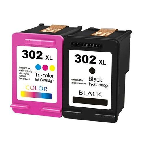 Bureaudeals - Premium 2 Cartouches d'encre remanufacturées HP 302 XL 302XL pour HP DeskJet 1110 1115 2130 2132 2133 2134 2135 3630 3632 3633 3634 3636 3637 3638