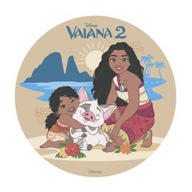 Disque Azyme Vaiana 2 Moana Déco Gâteau 20cm