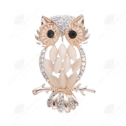 Htbe® Collier Pendentifs De Vêtements À La Mode Chaîne De Chandail Animal Chouette Opale Exquis Mignon Et Beau, Le Meilleur Cadeau