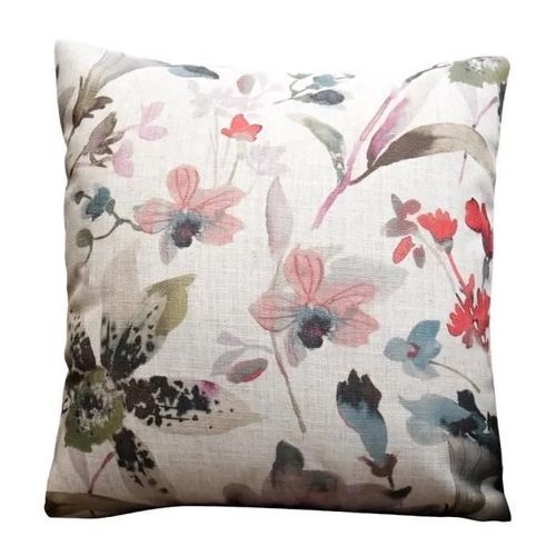 Coussin - Non Spécifié - 45x45 Cm - Style Nordique - Imprimé Fleurs Végétales - Déhoussable