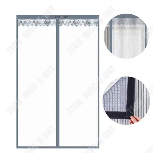 Td® Rideau De Porte Magnétique Anti-Moustique 80*200cm Anti-Moustique Et Anti-Insecte Résistant À La Déchirure Rideaux Moustiqua