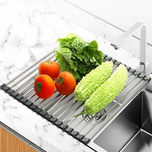 Egoutoire Vaisselle Cuisine, Egouttoir Vaisselle Pliable, Egoutoire Vaisselle Cuisine Inox, Égouttoir À Vaisselle De Comptoir Pour Évier, Tapis Egouttoir Vaisselle, 43 X 35 Cm