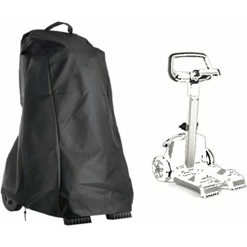 Housse pour Robot De Piscine, Bâche De Robot Nettoyeur De Piscine De Jardin avec Poignée Et Cordon De Serrage, étanche, 420D Oxford Noir 56 66 107cm
