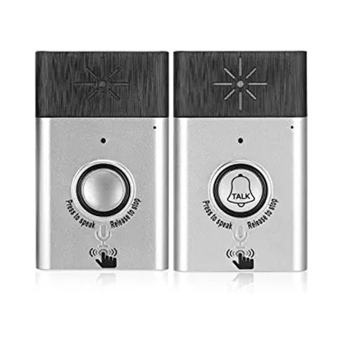 Interphone vocal sans fil portatif Talk bidirectionnel Sonnette intérieure Système de sécurité domestique pour interphone intérieur/extérieur