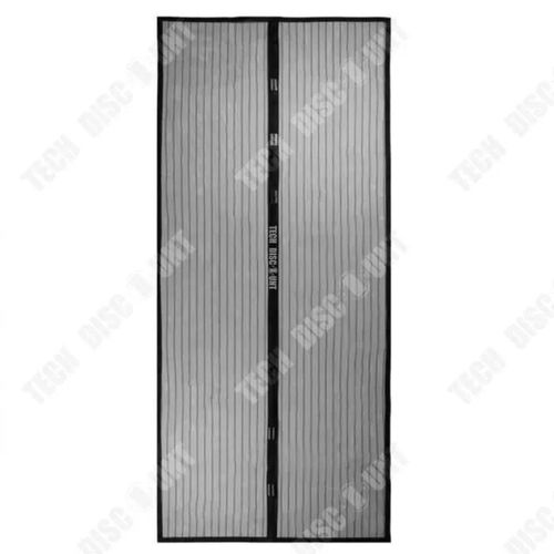 Td® Boucle Magnétique Noire Anti-Moustique Rideau De Porte Souple Bande Non Tissée Magnétique Rideau De Porte À Fermeture Automatiqu