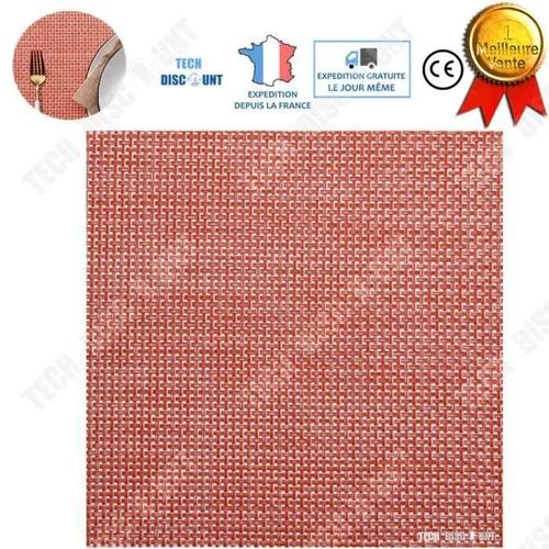 Td® Set De Table Enfant Plastique Rouge Pvc Dessous De Plat Design Tapis A Manger Decoratif Home Naturel Napperon Rectangulaire