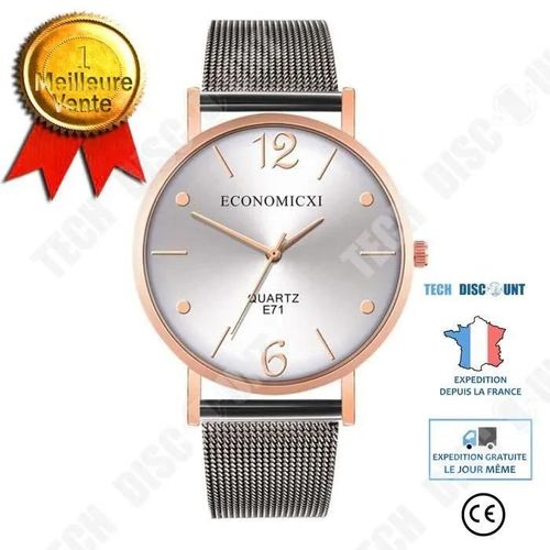 Td® Quartz Montres-Bracelets Casual Et Business Series Mesh Montre De La Ceinture Cadeaux Hommes