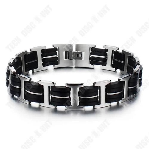 Td® Bracelet En Fibre De Carbone Noir Pour Homme Bracelet En Acier Au Titane De Couleur Primaire Cadeau D'anniversaire Pour Petit Am