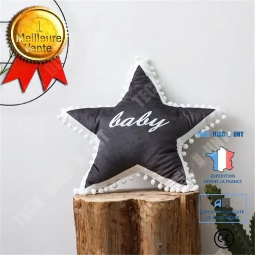 Td® Coussin En Forme D'étoile Confortable Luxueux Doux En Velours Irlandais Décoration Chambres Mobilier Cadeaux