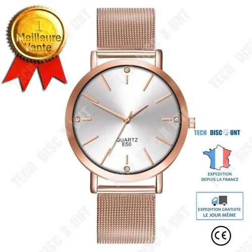 Td® Quartz Montres-Bracelets Casual Et Business Series Mesh Montre De La Ceinture Cadeaux Hommes 25385