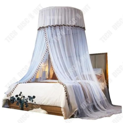 Td® Grand Diamètre Super Doux Crypté Universel Dôme Moustiquaire Plafond Moustiquaire Dentelle Suspendu Princesse Moustiquaire
