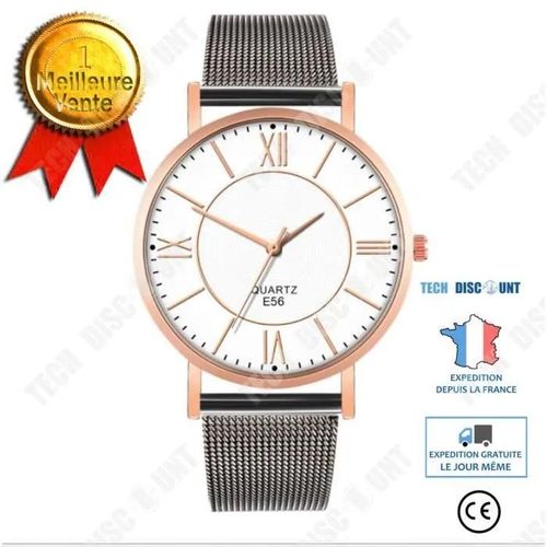 Td® Simple Pour Les Filles Quartz Montres-Bracelets Casual Et Business Series Mesh Montre De La Ceinture Cadeaux Hommes