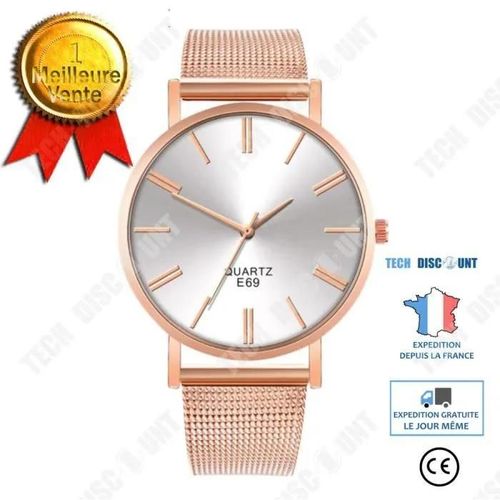 Td® Quartz Montres-Bracelets Casual Et Business Series Mesh Montre De La Ceinture Cadeaux Hommes 457025