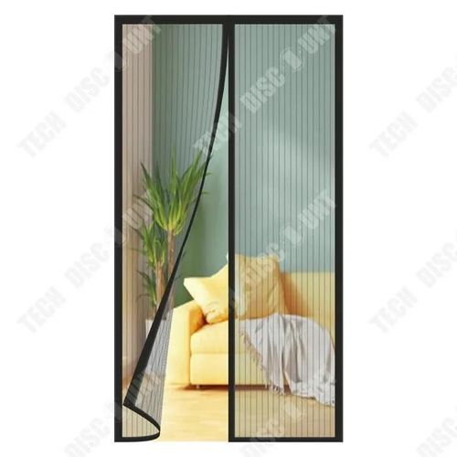 Td Moustiquaire Porte 100x220cm Bande Magnétique Moustiquaire Porte Fenetre Moustiquaire Baie Vitree Coulissante Rideau Anti Moustiq