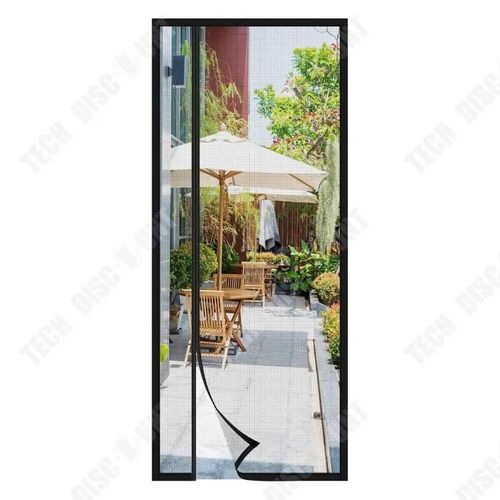 Td Moustiquaire Porte100x220cm Bande Magnétique Moustiquaire Porte Fenetre Moustiquaire Baie Vitree Coulissante Rideau Anti Moustiqu