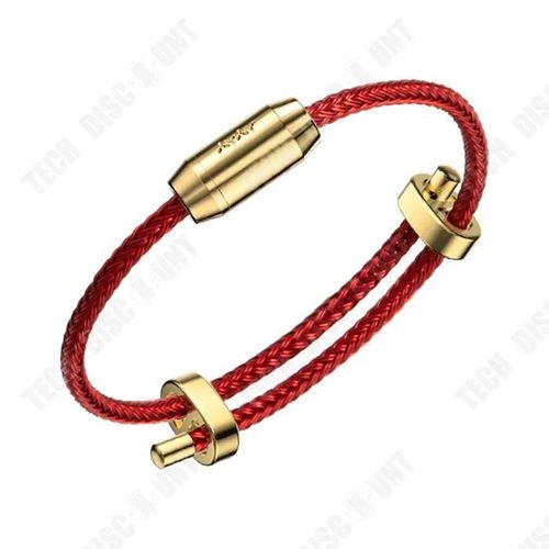 Td® Corde De Transfert De Perles Pour Couple Corde Tissée À La Main Corde Rouge Ajustable Avec Aromathérapie Cadeau De Saint-Valenti