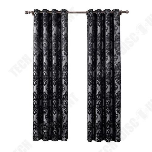 Td® Rideau Occultant Magnifique En Jacquard Style Moderne Avec Attaches En ?Illets De Dimension 140x220cm Tendance Pour Maison