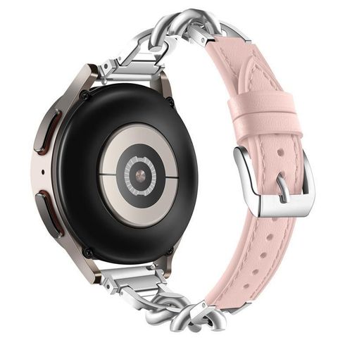 Convient Au Bracelet De Montre Huawei Gt3, Nouvelle Montre Intelligente Watch3pro Watchgt2, Bracelet En Cuir À Chaîne À Boucle Unique-Rose - Compatible Avec : Huawei Watch Gt3 (46 Mm) 22 Mm