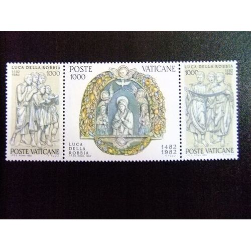 L 147 Vaticano 1982 / V Cent. De La Mort Luca Della Robia / Yvert 728 / 730 Mnh