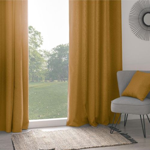 Rideau Isolant "Tim" 140x260cm Ocre