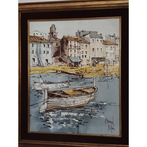 Peinture Sur Toile Bernard Dufour Encadré