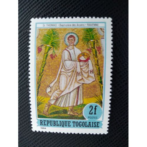 Timbre Togo Yt 1165 Les Douze Apôtres : Saint Thomas 1984 (060309 )