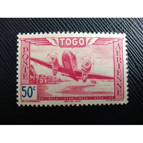 Timbre Togo Yt Pa 9 Avion Au-Dessus Du Paysage 1942 (060309 )