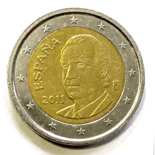 Pièce De 2 Euros 2011 España, Juan Carlos, Roi D'espagne
