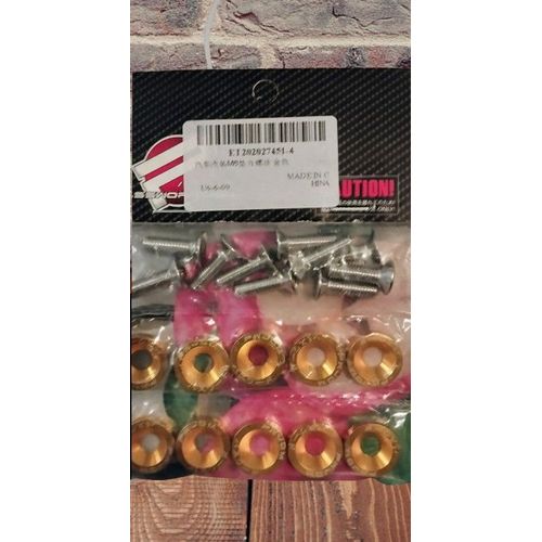 Rondelles De Garde-Boue Universelles Jdm Aluminium, 10 Pièces Avec Boulons